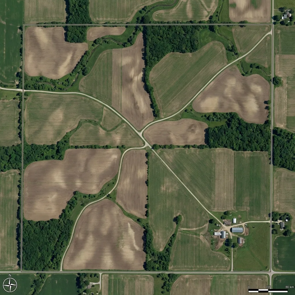 Before: Living room original photo - blown out windows, dark interior